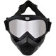 thumbnail image 1 of wonima02 Motorcycle Goggles with Removable Face Mask - Dirt Bike ATV Motocross Eyewear Anti-UV Adjustable MX Riding Offroad Cycling Motorbike Protective Glasses Racing Combat Tactical Military Goggles, 1 of 1