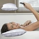 thumbnail image 5 of Núcleo de almohada lumbar de tela cepillada con funda extraíble para soporte de espalda, comodidad ergonómica para sillas y sofás de oficina, uso en casa o en el trabajo. Aestivo | Blanco |, 5 of 7