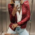 thumbnail image 2 of Cardigan Femme Manches Longues Manteau à Sequins Brillant Ouvert devant Veste Décontractée Femme, 2 of 4