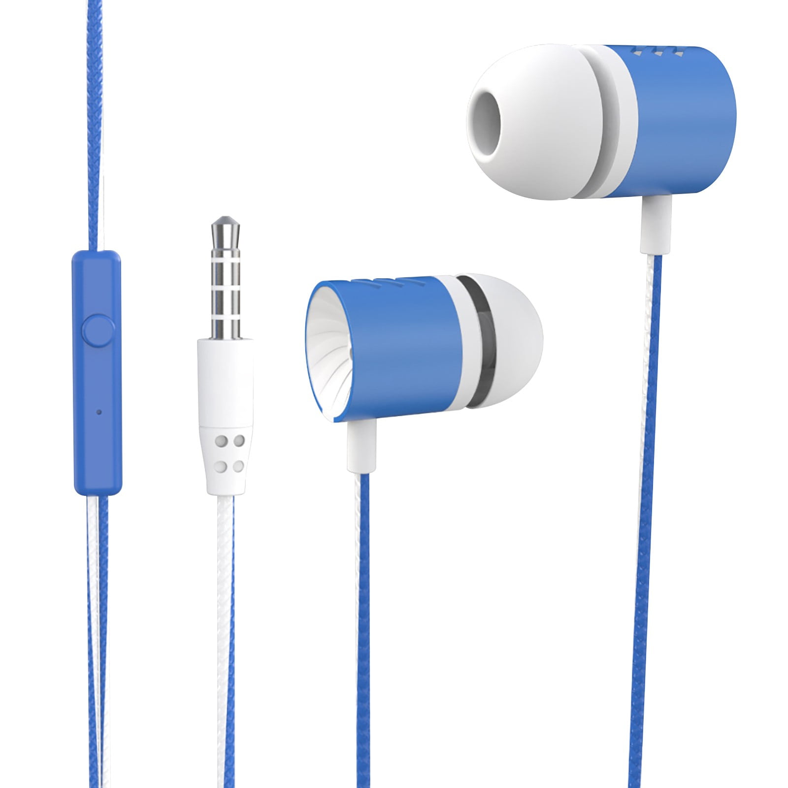 Earbuds with Extra Long Cord In Ear Headphones With Mic 3.5mm Wired