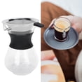 thumbnail image 1 of Ensemble de Cafetière à Filtre en Acier Inoxydable pour Infusion Lente, Carafe Manuelle en Verre Borosilicaté avec Port d'Égouttement en Silicone et Filtre à Mailles Réutilisable, Accessoire pour Café pour les Amateurs de Café, 1 of 7