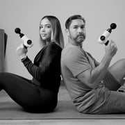 Spa Sciences SMARTGUN Massage Gun, Pro Therapeutic with 4 Heads, 8 Speed, Rechargeable, White