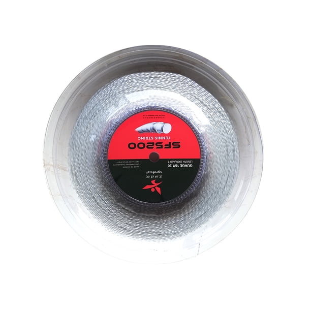 Actualización del tenis Cadena de arnés medioIndoor al aire libre tenis raqueta de cuerda baja elasticidad línea de nylon 0.135cm diámetro de alambre duro accesorios para reemplazar piezas beige Eigraketly OD002590-01B