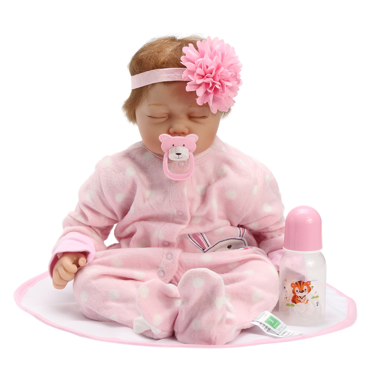 22 Inch Realistic Reborn Dolls Baby Silicone Vinyl Lifelike Newborn