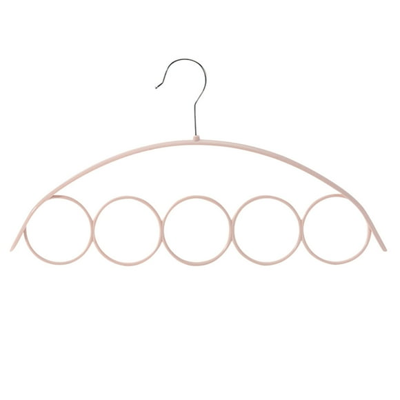 Wozhidaoke Clothes Hangers Lumbar Support Pillow Shawl Scarf Hanger Belt Tie 5 Ring Rack Organizer Holder Hook Display Hanger Storage Containers