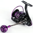 thumbnail image 2 of Sougayilang 12+1 BB Spinning Reel Lightweight 5.0:1 Gear Ratio Ultra Smooth Purple Fishing Reel for Freshwater, 2 of 8