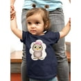 thumbnail image 2 of Owl With A Bow T-Shirt Infant -Image by Shutterstock,  24 Months, 2 of 4