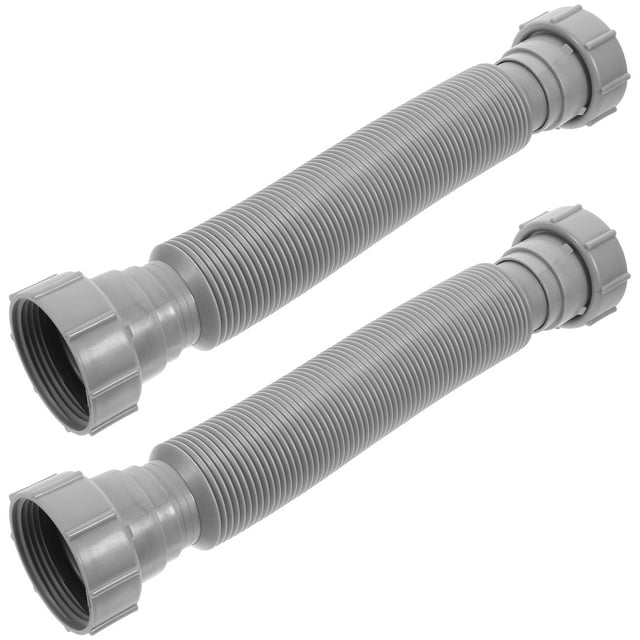 2pcs Drainage Expandable Flexible Hose Sink Drain Hose Waste Drain Tubing