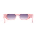 thumbnail image 4 of Child Size Girls Mod Rectangle Cat Eye Fashion Plastic Sunglasses Pink - Smoke, 4 of 4