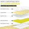 thumbnail image 3 of Manta de pícnic ZAZE extra grande, 200 x 200 cm, impermeable, color amarillo, 3 of 6
