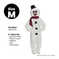 thumbnail image 4 of The Costume Center 5 Piece Snowman Suit and Mascot Head with Hat – Adult Size Medium, 4 of 5