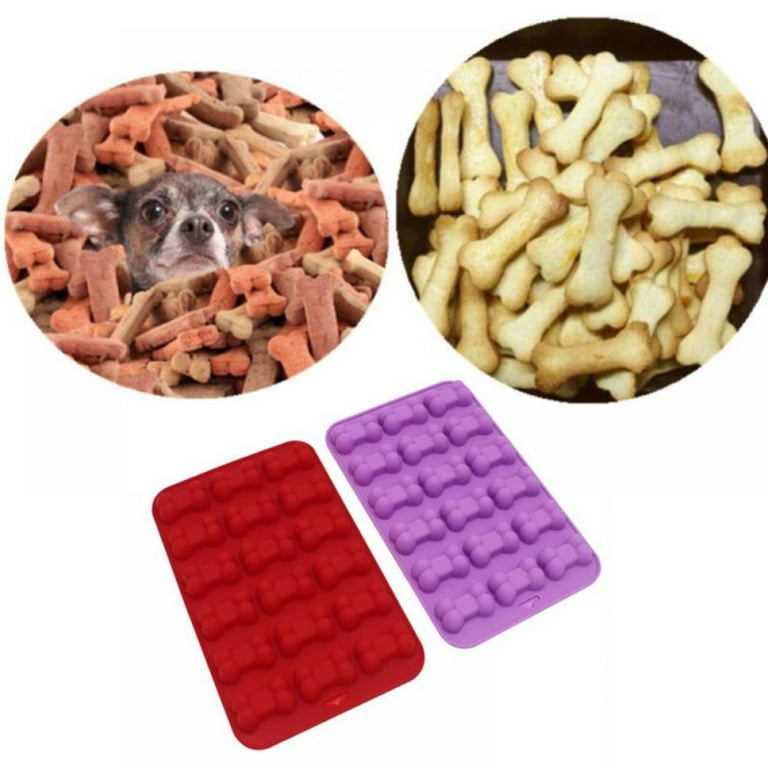 Kitchen Dog Treats Silicone Cookie Cake Pan Mold Bone-Shaped and