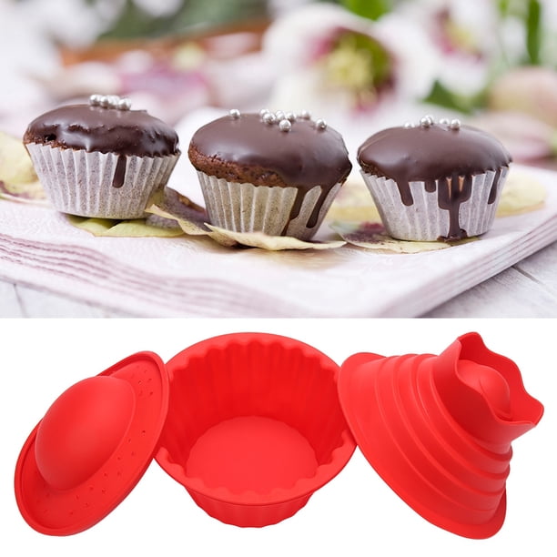 Molde para Hornear de Pan Resistente al Calor, 3 piezas/molde de mousse, microondas, horno seguro para pasteles haciendo pasteles de taza, pan, acesorio de cocina para el hogar de