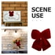 thumbnail image 5 of Gran lazo rojo trenzado con colas para decorar el árbol de Navidad y coronas navideñas, decoración para la puerta de entrada., 5 of 7
