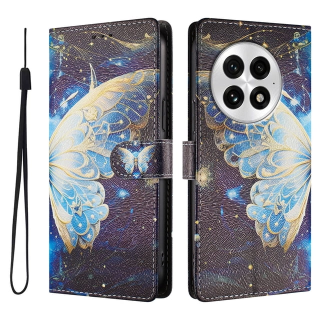 FOXDOCK Funda Tipo Cartera para OnePlus 13 con Soporte y Correa – Diseño de Patrones Lindos