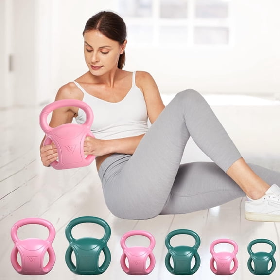 3 Handle Kettlebells Weight - Weight for Women Options 5, 10, 15 and 20 LB for Russian Twists AB Exercise, Weightlifting and Core Fitness Exercise  Gym [Single in Sold]