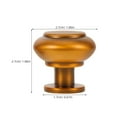 thumbnail image 2 of OULII 4Pcs Modern Golden Drawer Handles for Kitchen Cabinets and Dressers with Slip Resistant Grip, 2 of 8