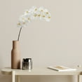 thumbnail image 3 of Nearly Natural 44in. Phalaenopsis Orchid Artificial Flower (Set of 3), White, 3 of 4