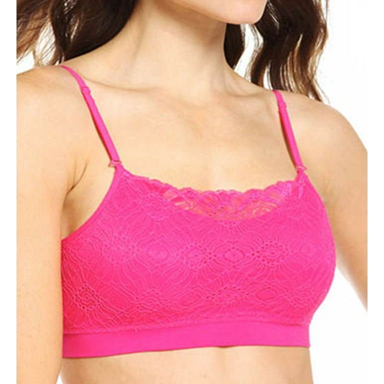 Women's Coobie 9050 Lace Coverage Bra (Hot Pink O/S) 