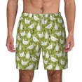 thumbnail image 2 of Picia Funny Chicken pattern Mens Swim Trunks with Compression Liner Stretch Beach Shorts Quick Dry with Zipper Pockets No-Chafing Board Shorts-X-Large, 2 of 9