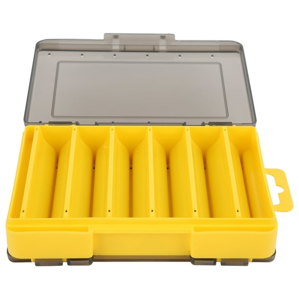 Fishing Lure Container, Lure Storage Box Fishing Accessory Tackle Box  Organizer Lure Box Fishing Tool Box For Saltwater Freshwater Yellow