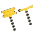 thumbnail image 1 of Juego De Brocas De Enrutador Para Juntas De Canoa Con Vástago De 2 X 1/2 '' Cortador De Fresado De Madera, 1 of 8