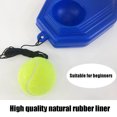 thumbnail image 3 of Durable High-Density PE Base Tennis Trainer with Elastic Rubber Rope & Woolen Cloth/Natural Rubber Liner Ball (1.35m Bounce) - Stable, Lightweight Single-Player Practice Tool for Beginners to Improve, 3 of 6