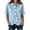 C-Light Blue79, variant on DHFJKG Women Asymmetrical Button Up Shirts Casual Solid Color Loose Fit Short Sleeve Irregular Hem Shirts Summer Comfy Tops