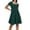 Dark Green, variant on Plus Size Dresses Women Ladies Casual Beach Resort Square Neck A Line Pleated Dress Vacation Plus Size Dress Dark Green XL