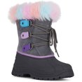 thumbnail image 2 of Botas de nieve AQUAKIX Kids Arcoíris con forro de piel sintética, talla 2, 2 of 2
