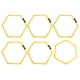 thumbnail image 5 of Círculo De Entrenamiento, Círculo ágil Hexagonal De 6 Piezas, Material De PP Fácil De Reconocer Para Tenis, Deportes, Equipos De Fútbol, ​​​​baloncesto, Béisbol, Fútbol, 5 of 7
