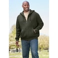 thumbnail image 2 of Boulder Creek By Kingsize Men's Big & Tall  Thermal Waffle Zip Hoodie, 2 of 3