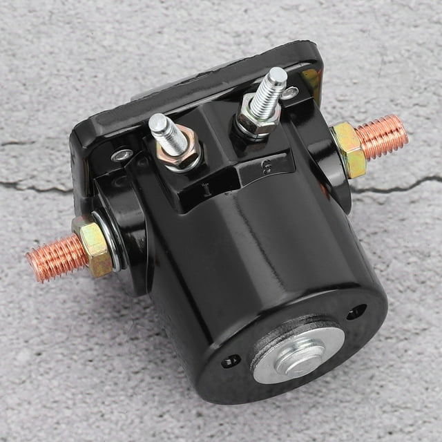 Interruptor De Relé De Arranque, Relé De Solenoide De Arranque 383622 395419 Negro Resistente Para Johnson Para Fueraborda