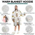 thumbnail image 5 of Highland Cow Sunflower Hat Boot Pattern Wearable Oversized Blanket,Wearable Blanket Hoodie for Adults,Cozy Hooded Blankets with Super Pockets,Super Warm Fuzzy Pullover for Women & Men, 5 of 6