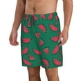 thumbnail image 2 of Kdxio Watermelon Pattern Mens Casual Shorts - Drawstring Summer Beach Sports Shorts for Men, 2 of 9