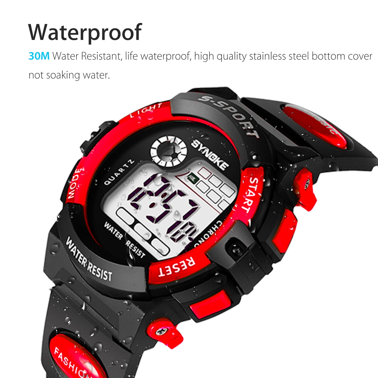 Montres Numériques pour Enfants, Multi Fonction Étanche Sport