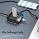 thumbnail image 4 of Essager 4-en-1 Adaptador USB Convertidor Computadora de escritorio Computadora portátil Divisor de 4 puertos, Blanco, USB 3.0, 0.25m Inevent EL5269-07, 4 of 6