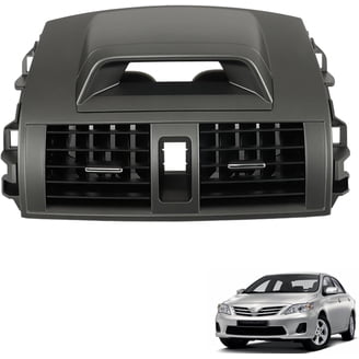 Center Dash AC Vent Panel For Toyota Corolla 2009-2013 - Black ABS