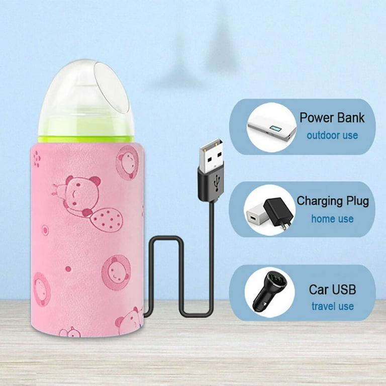 MOUIND Car Baby Bottle Warmer, USB Travel Milk Heat Keeper, Baby