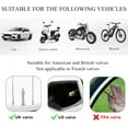 thumbnail image 3 of 4 PCS LED Tire Valve Stem Cap Lights, Cool Light & Shock Sensor Night Flash Light for Tire Decor, Waterproof Motion Tire Spoke Light for Most Vehicle, Car Accessories (Colorful), 3 of 6