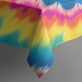 thumbnail image 4 of Colorful Tie Dye Spiral Mandala Pattern Rectangle Tablecloth 60"x102",Waterproof Polyester Rectangle Table Cloth, Wipeable Spillproof Polyester Tablecloth for Dining, Camping, Indoor and Outdoor, 4 of 6