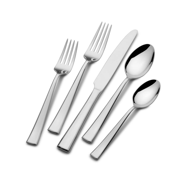 Mikasa Delano Black 20-Piece Stainless Steel Flatware Set