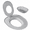 Grey, variant on Cat Toilet Seat Training Kit,Reusable Plastic Trainer for Pet Cleaning,Removable Pet Toilet Training System,Portable Trainer for Home Pet Shop Pet Care,Easy Installation,Stable and Durable (Grey)