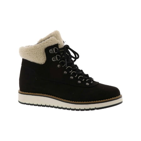 

White Mountain Womens Cozy Faux Leather Winter Lace-Up Boot