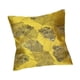 thumbnail image 5 of Funda de almohada con estampado de hojas de ginkgo, 45 x 45 cm, decoración moderna de estilo rústico para sofá. Oro, 5 of 9