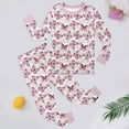 thumbnail image 4 of Kid Boy Pajamas Set Butterfly Pullover Crewneck Soft Sleepwear Loungewear Set Girls Pjs Size 4-5 Years, 4 of 4
