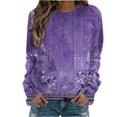 thumbnail image 2 of Chandails à Capuchon de Mode pour Femmes 2023 Manches Longues Décontractées Col Rond Chandails en Molleton Solides Hauts Blouse 50 % de Rabais Liquidation Costumes Halloween/noël, 2 of 4