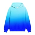 thumbnail image 3 of Otntypg Ombre Hoodies for Girls Lightweight Casual Fall Long Sleeve Tie Dye Gradient Color Printed Hooded Pullover Tops Trendy Oversized Basic Atheltic Sweatshirts, 3 of 6