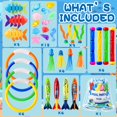 thumbnail image 2 of Juguetes de natación YUJUN, 35 unidades, para niños, con bolsa de almacenamiento, 2 of 7