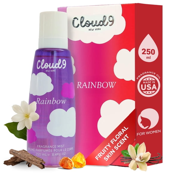 Bruma corporal Cloud9 Rainbow 250 ml, fragancia frutal y floral